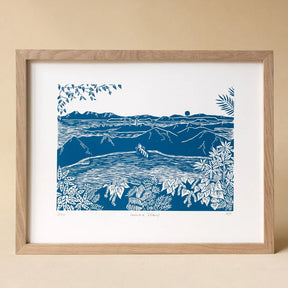 COULEUR AUBE PRINT: Lamma Island Linoprint