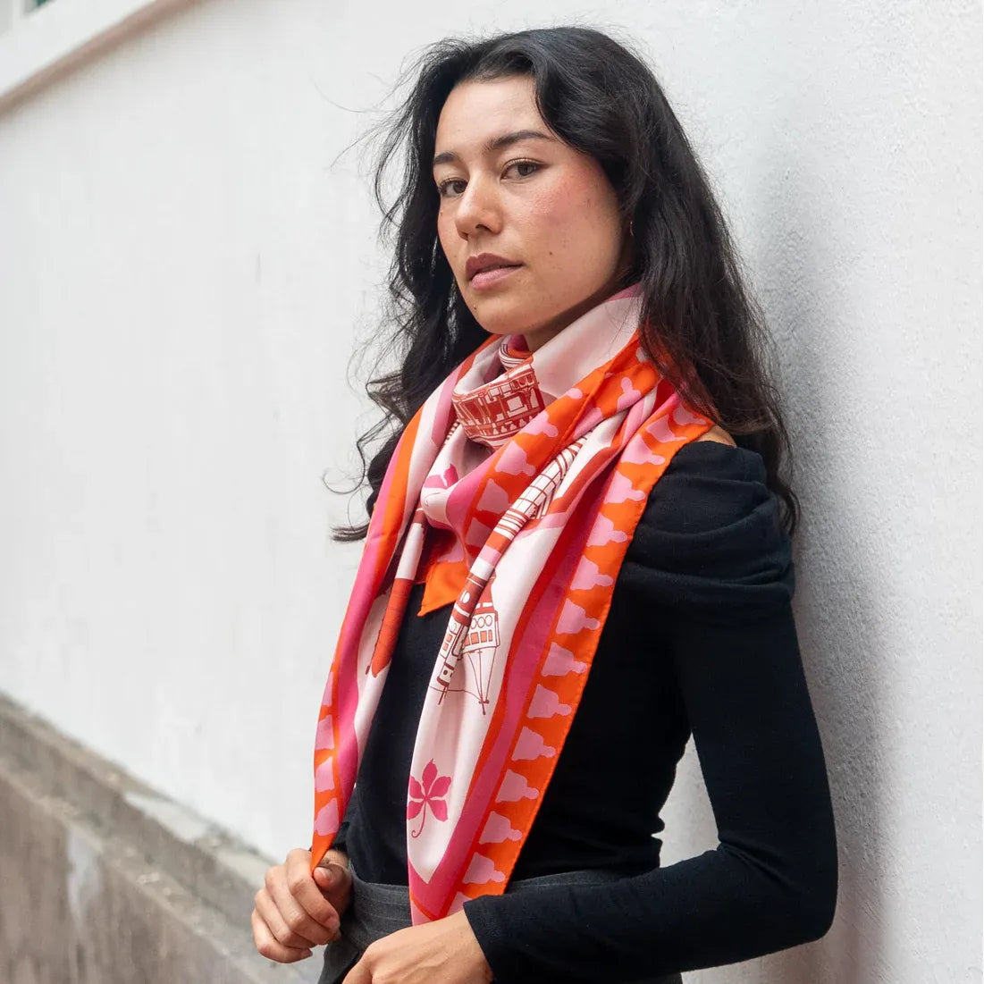 PREMIUM SILK SCARF: Horizon 852 (2 colours)