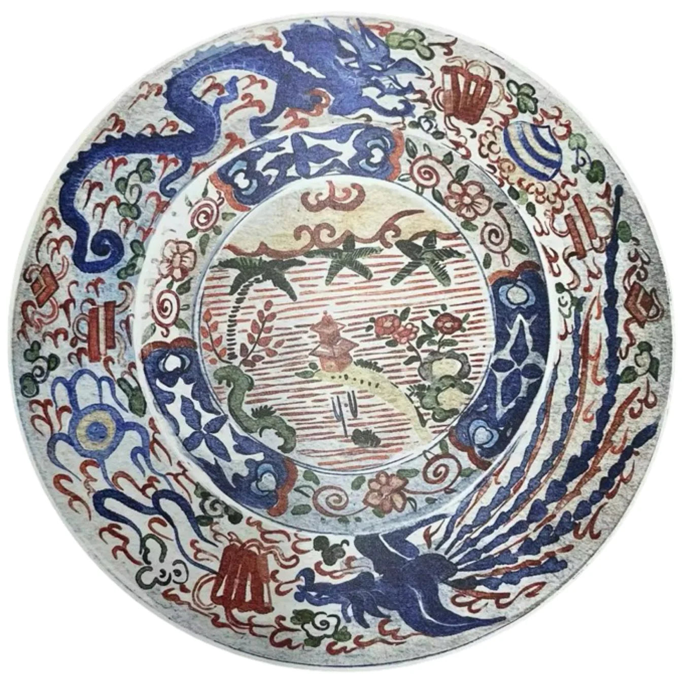 6 PC COASTER SET: Antique Chinese Plates