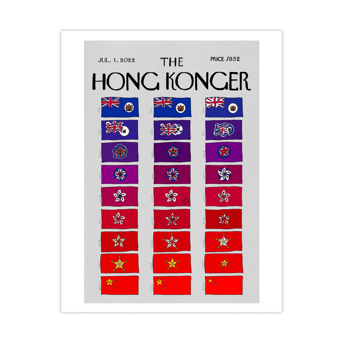 Limited Series Sophia Hotung Print: Flagpolar