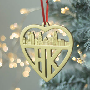 HANGING DECORATION: Hong Kong Heart Gold
