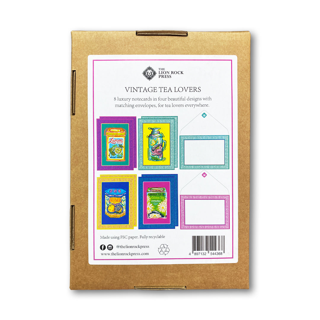 BOXED NOTECARDS: Vintage Tea Lovers (set of 8)