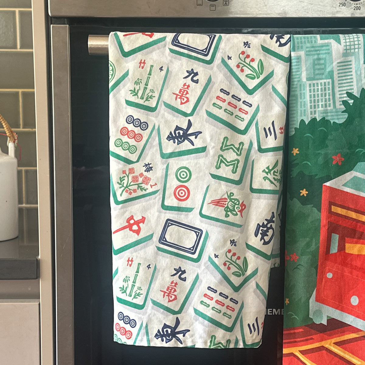TEA TOWEL: Mahjong