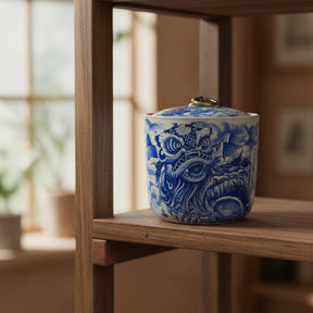 CANDLE: Lion Dance Pot