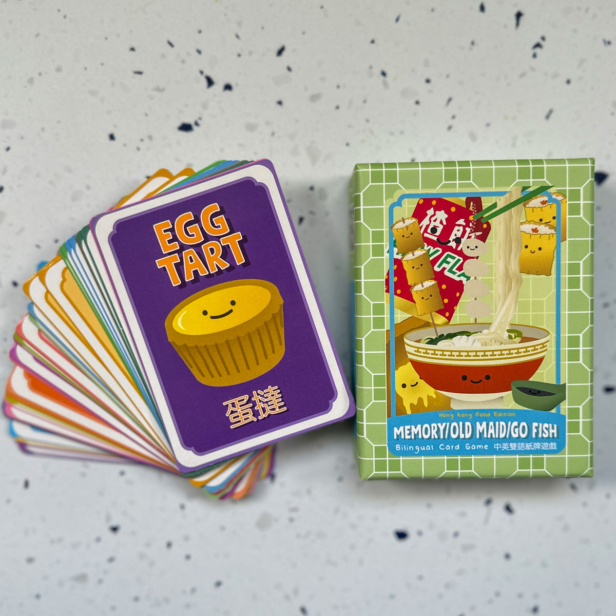 CARD GAME: Memory / Go Fish / Old Maid- Food Edition