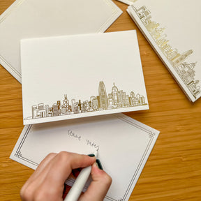LUXE BOXED NOTECARDS - Hong Kong Skyline (set of 8)
