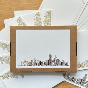 LUXE BOXED NOTECARDS - Hong Kong Skyline (set of 8)