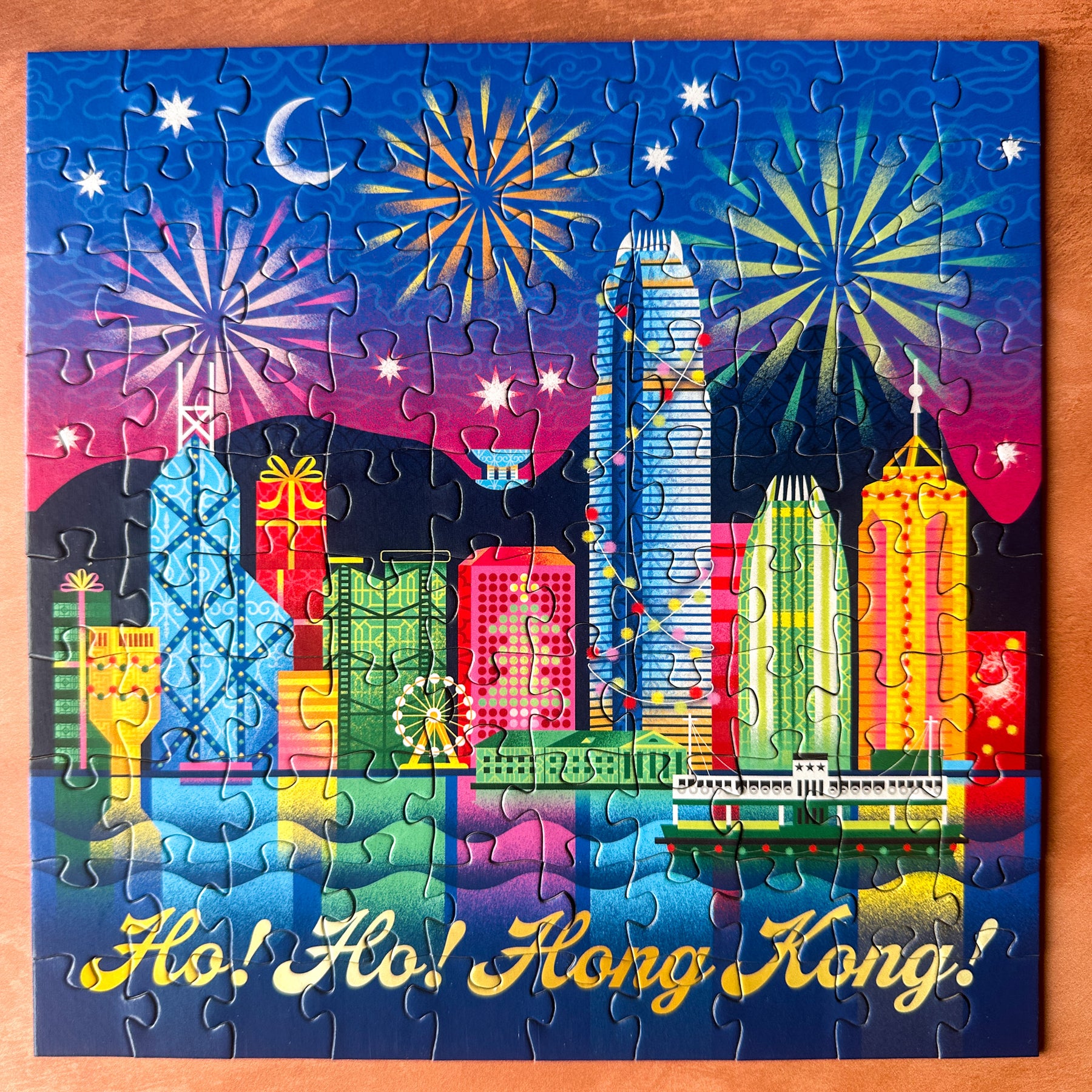 PRE-ORDER CHRISTMAS EDITION 100PC PUZZLE: Ho Ho Hong Kong