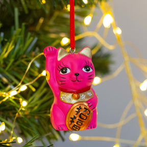 HANGING DECORATION: Lucky Cat (4 colours)