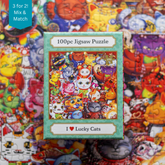 100 PUZZLE: I ❤️ Lucky Cats