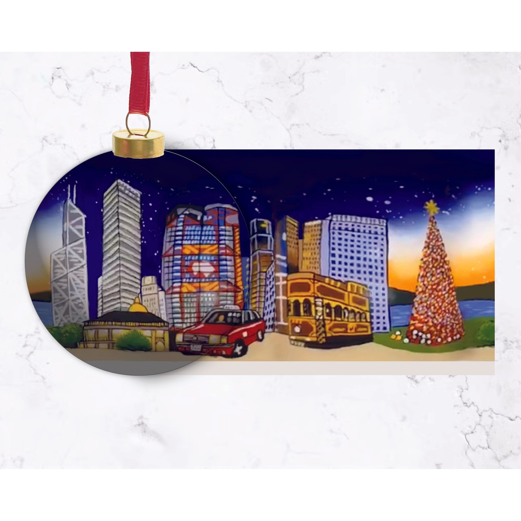 NEI HUA GLASS BAUBLE: Day to Night