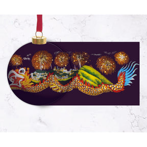 NEI HUA GLASS BAUBLE: Dragon Dance