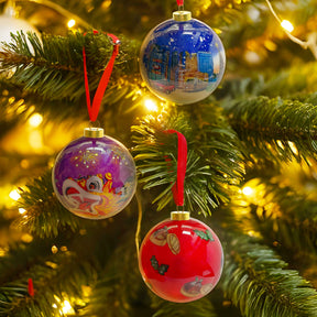 NEI HUA GLASS BAUBLE: Xmas Pudding