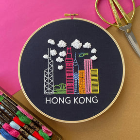 EMBROIDERY KIT: Night Skyline