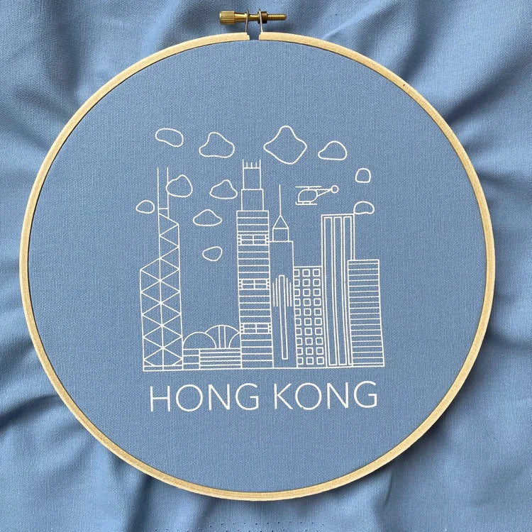 EMBROIDERY KIT: Daytime Skyline