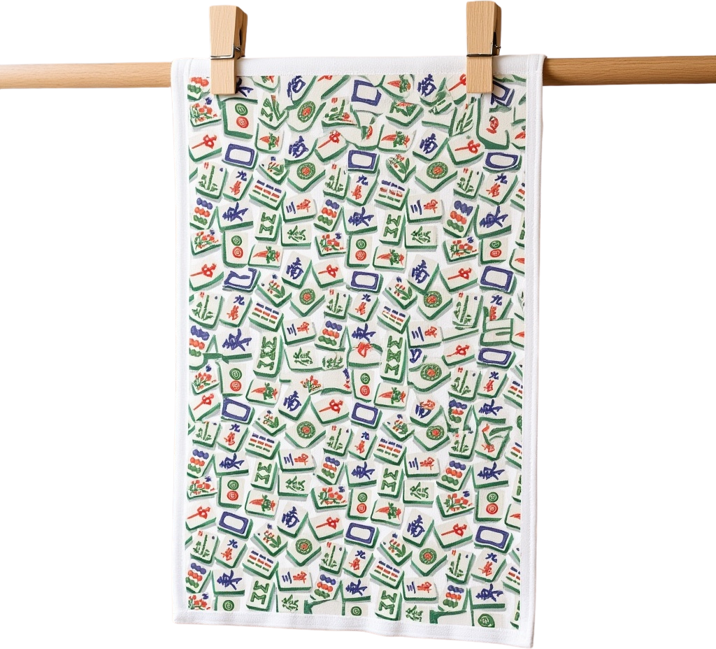 TEA TOWEL: Mahjong
