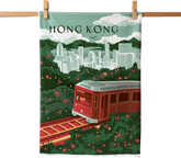 TEA TOWEL: Peak Tram