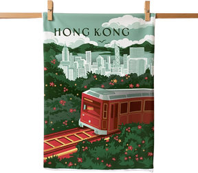 TEA TOWEL: Peak Tram