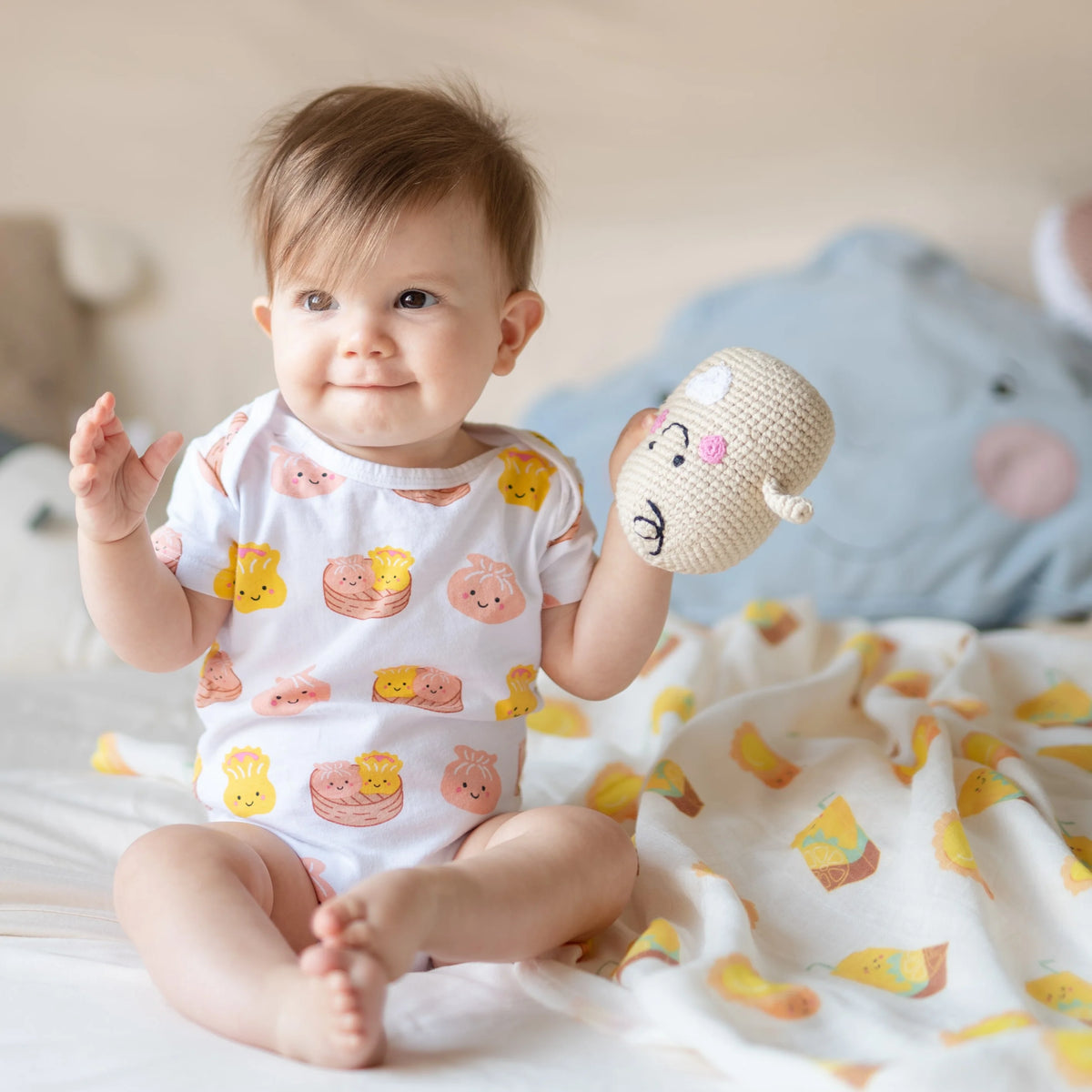 ORGANIC COTTON ONESIE: Dim Sum