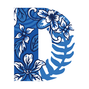 PERSONALISED PRINT: Classic Chinoiserie Style Name / Number