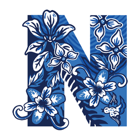 PERSONALISED PRINT: Classic Chinoiserie Style Name / Number