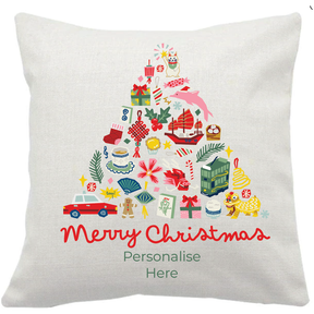 PERSONALISED CUSHION: Festive Icons