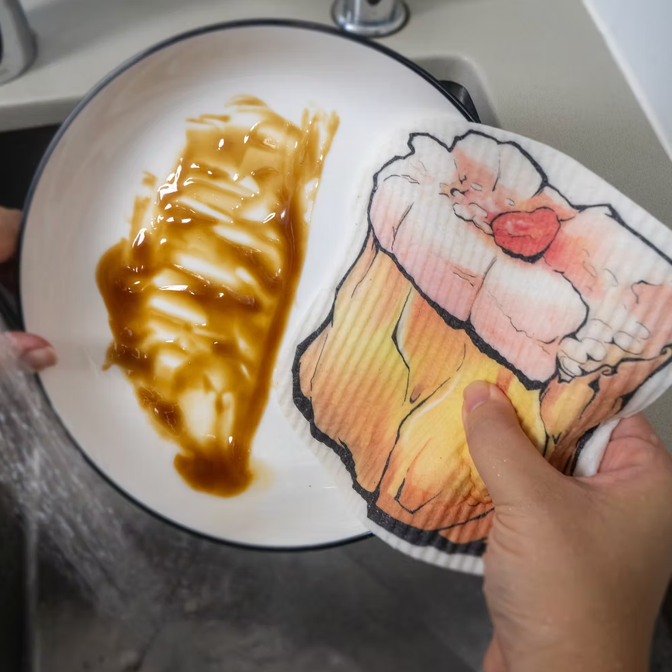 ECO-FRIENDLY SPONGE CLOTH: Dai Cha Fan Shrimp Siu Mai