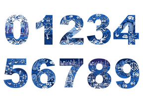 PERSONALISED PRINT: Classic Chinoiserie Style Name / Number