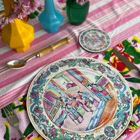 6 PC PLACEMAT SET: Antique Chinese Plates