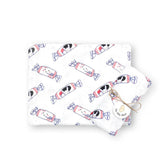 ORGANIC BAMBOO SWADDLE: Bunny Candy