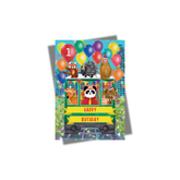 GREETING CARD: Happy Birthday - Peak Tram Party (age 1)