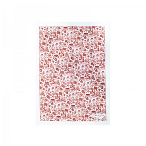 TEA TOWEL: HK Toile Tea Towel - (3 colours)