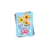 GREETING CARD: Get Well Soon (sunflowers)