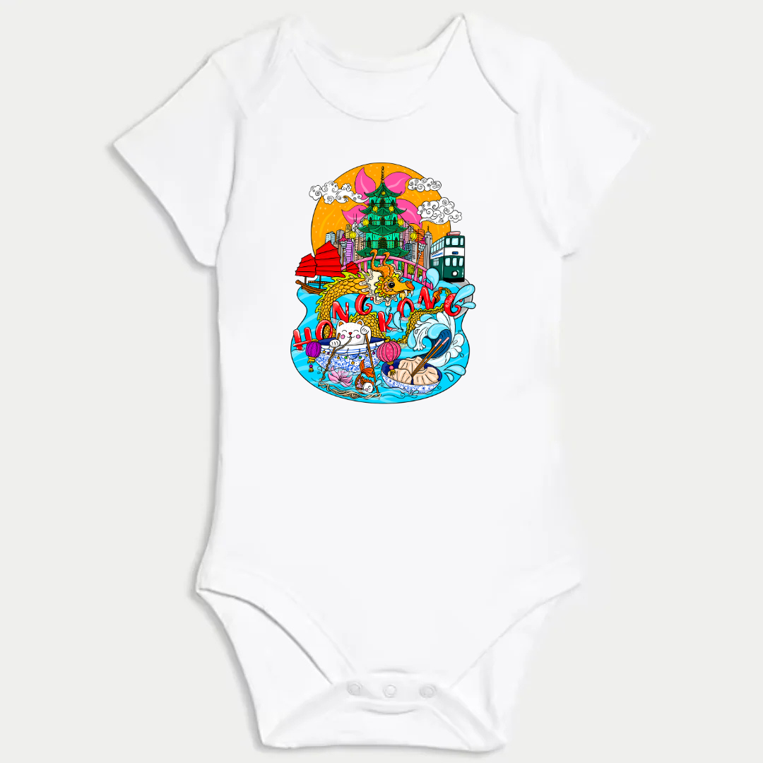 BABY BODYSUIT: Hong Kong Dragon