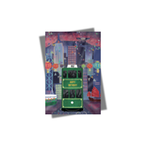 GREETING CARD: Happy Birthday - Evening Green Tram