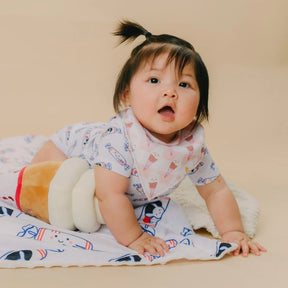 ORGANIC BIBS 2PCS SET: Bunny Candy + Ice Cream