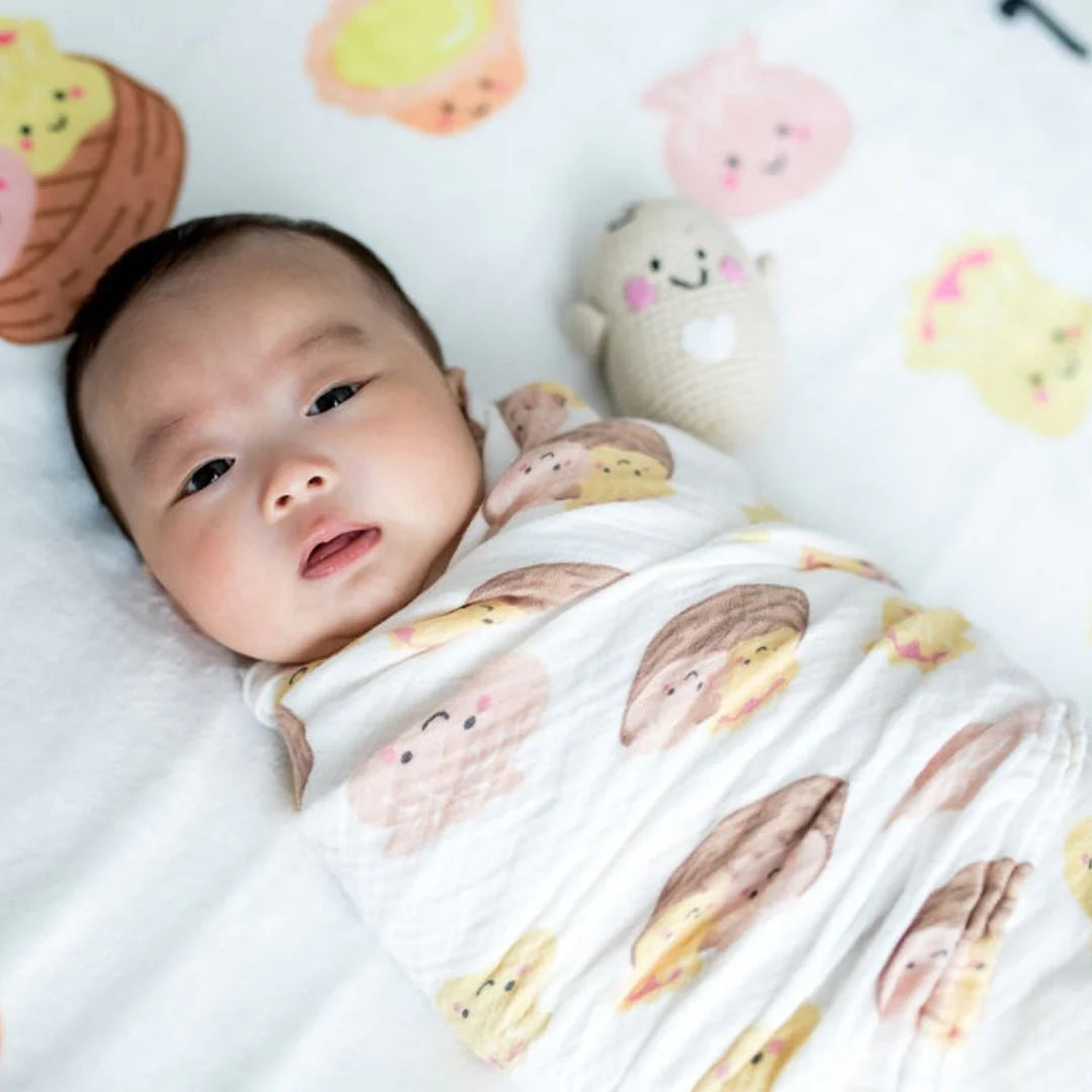 ORGANIC BAMBOO SWADDLE: Dim Sum