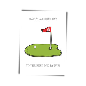 HOLE-IN-ONE SET: 3 Personalised Golf Balls + Personalised Mug + Greeting Card