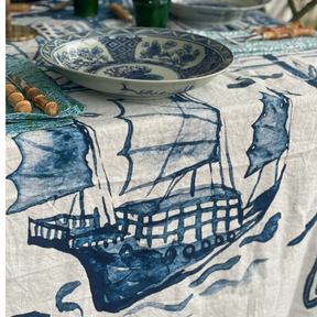 LINEN TABLECLOTH: Hong Kong Homage