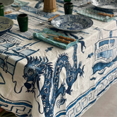 LINEN TABLECLOTH: Hong Kong Homage