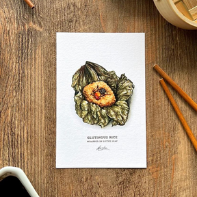 ALVIN C.K. LAM POSTCARD SET: Set of 12- Dim Sum Watercolour