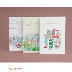 NOTEBOOK:  HK Tram / HK Harbour / Victoria Peak ( 3 designs)