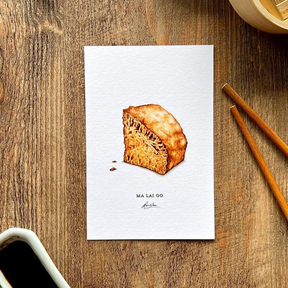 ALVIN C.K. LAM POSTCARD SET: Set of 12- Dim Sum Watercolour