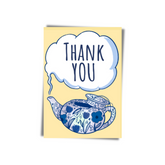 GREETING CARD:  Thank You- Teapot