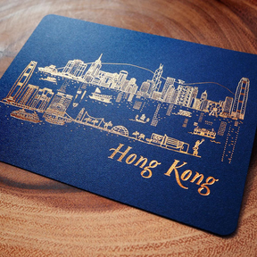POSTCARD: hong kong skyline - night
