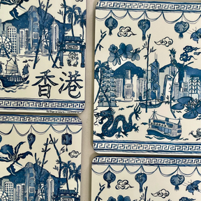 4 PC PLACEMAT SET: Hong Kong Homage