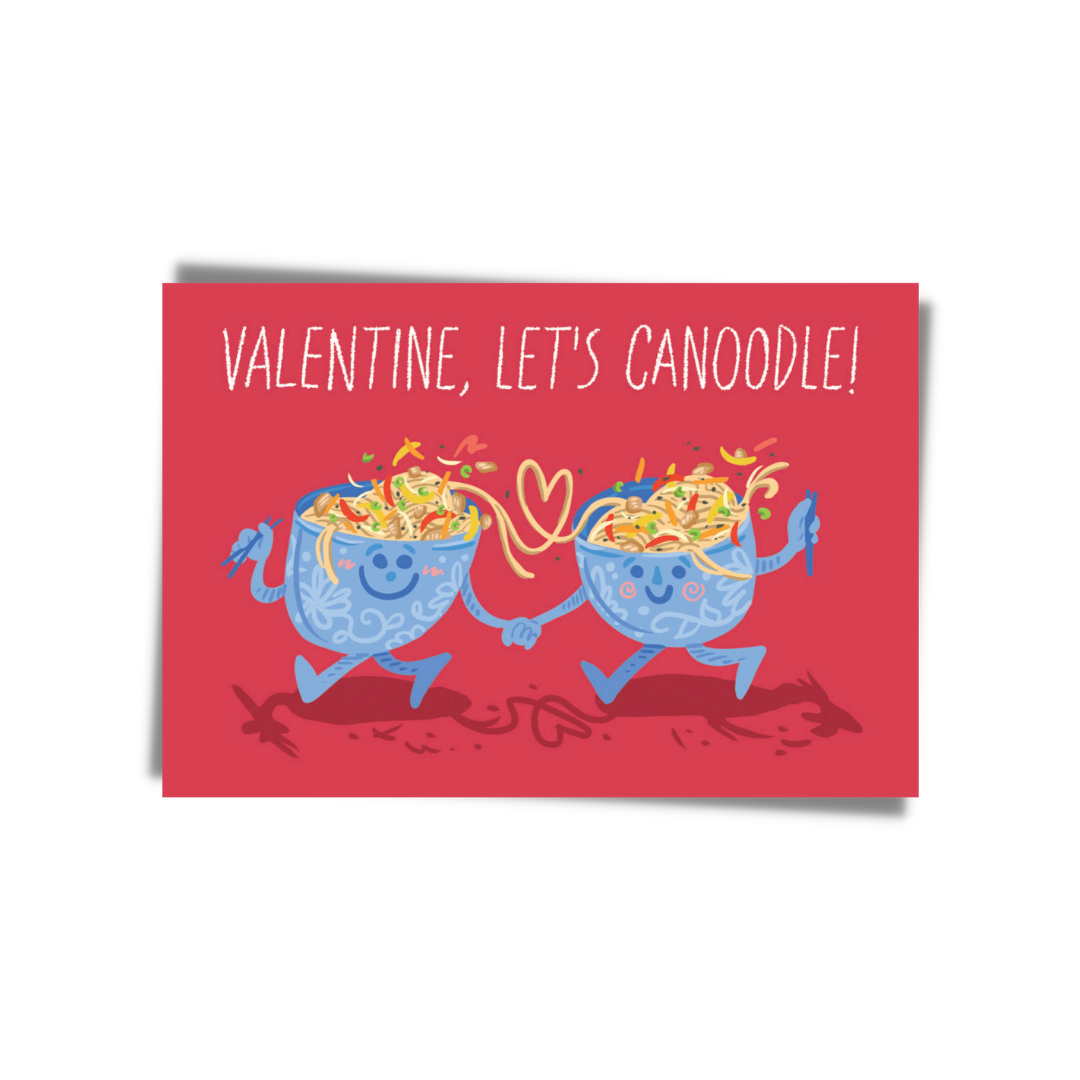 GREETING CARD: Valentine -Let's Canoodle