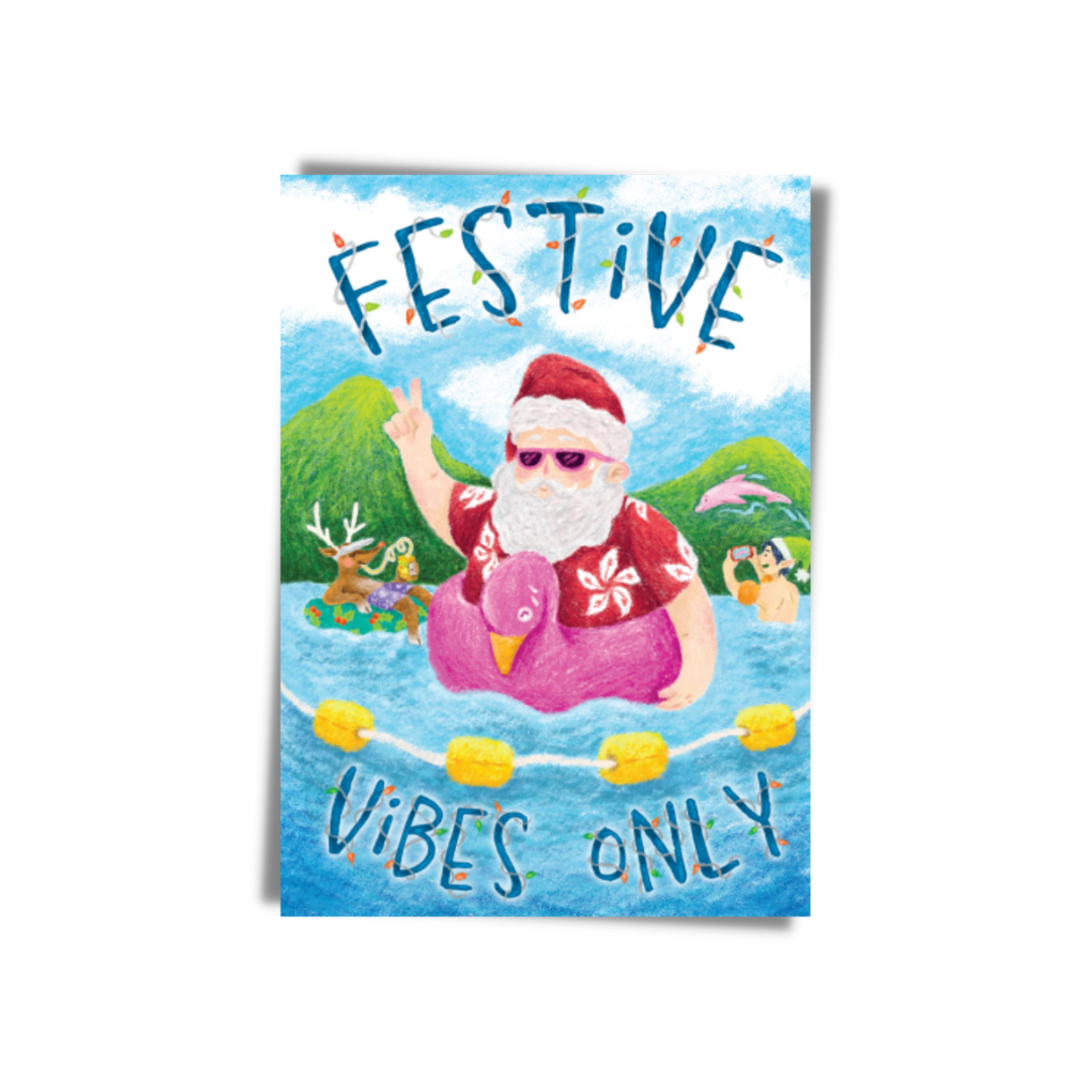 HONG KONG CHARITY CHRISTMAS CARD: Festive Vibes Only- Sea