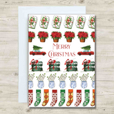 HONG KONG CHARITY CHRISTMAS CARD: Icons Merry Christmas (single or 10 pack)