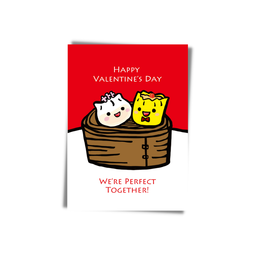 GREETING CARD: VALENTINE - Happy Valentine's Day -Perfect Together
